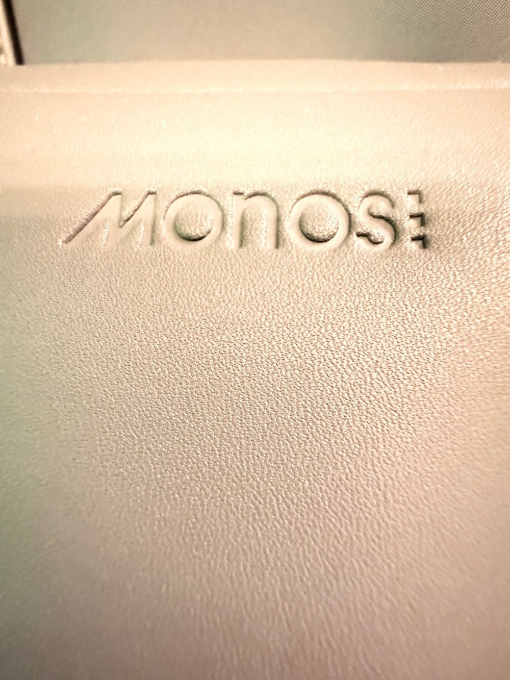 Monos Metro Gray Vegan Leather Travel Laptop Backpack QuickSnap Kit Included - Picture 7 of 16